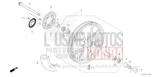 FRONT WHEEL C125AN de 2022